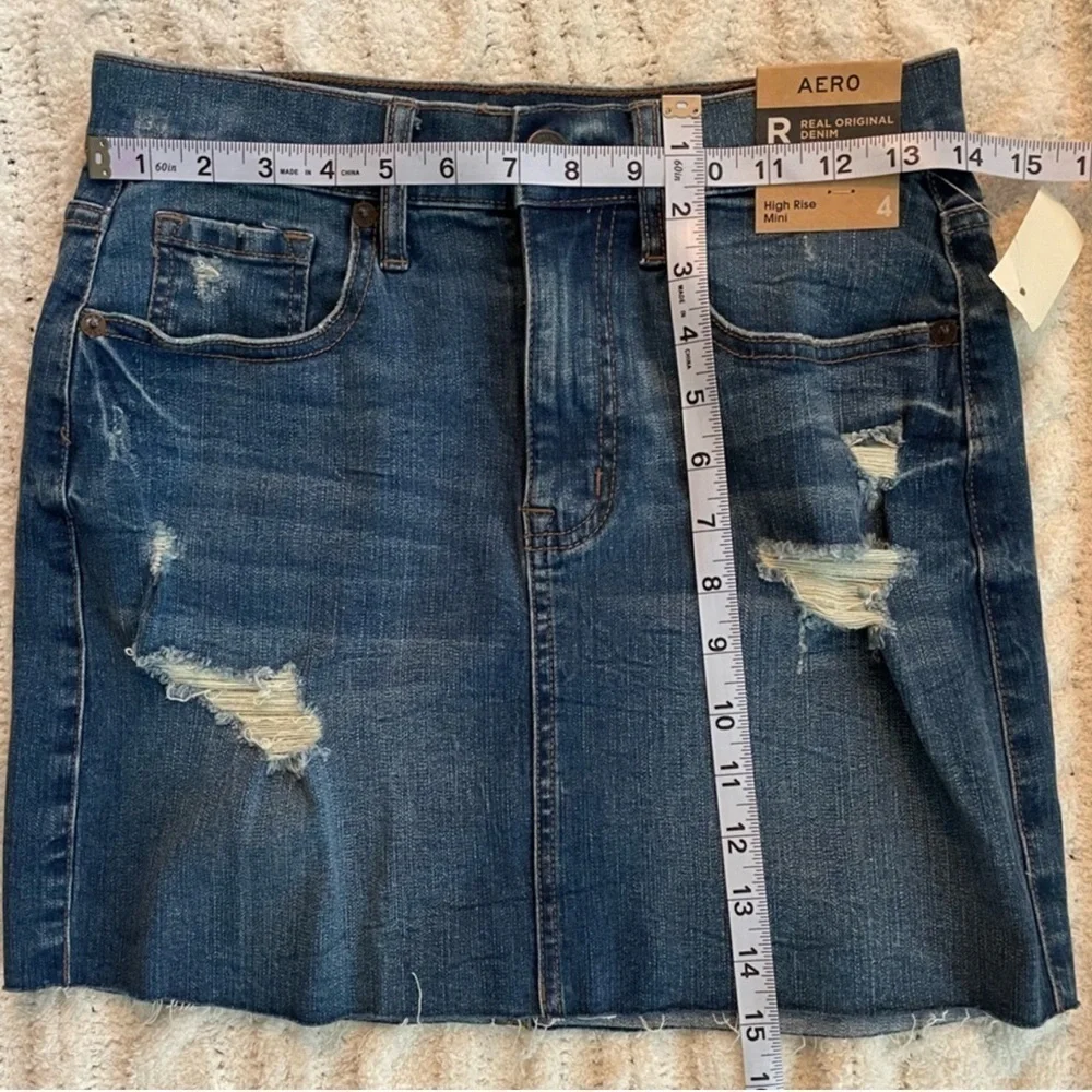 AÉROPOSTALE Real Denim High-Rise Mini Skirt Size 4